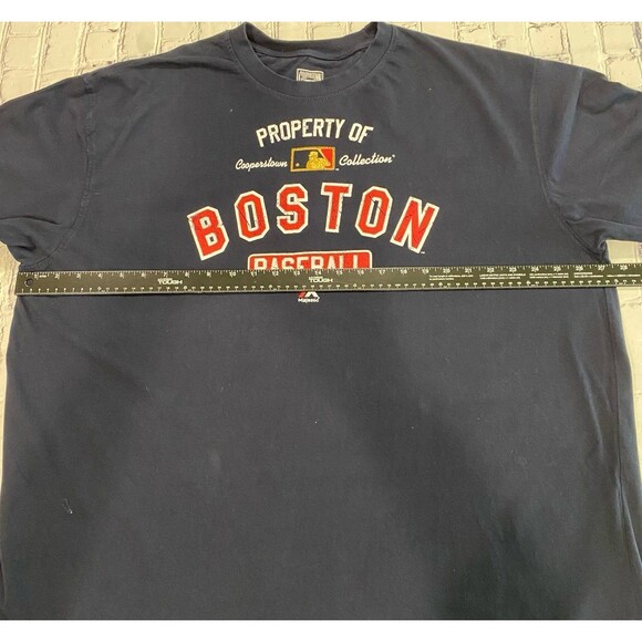 Cooperstown Collection T-Shirt Men's Size 2XT Navy Blue Majestic Boston Baseball - Picture 7 of 8